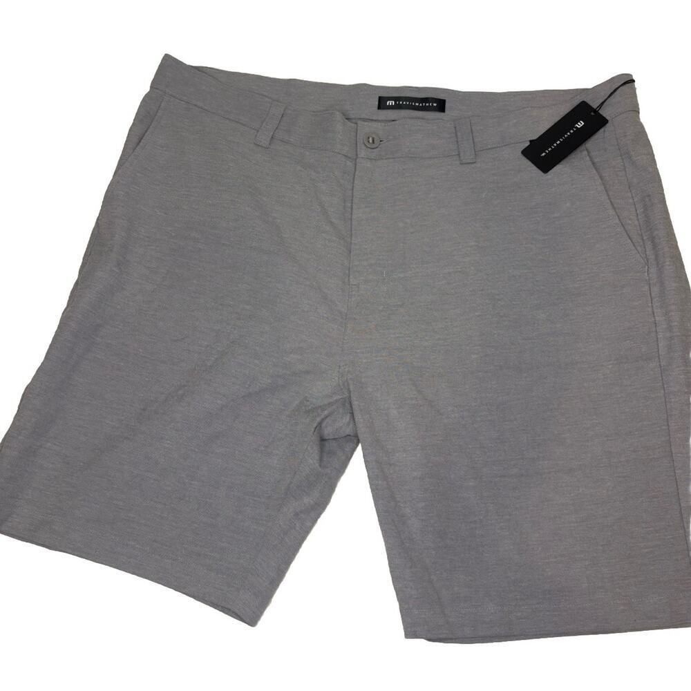 NWT! Gray TravisMathew Shorts Mens 42 Adirondack Golf Stretch Performance Casual